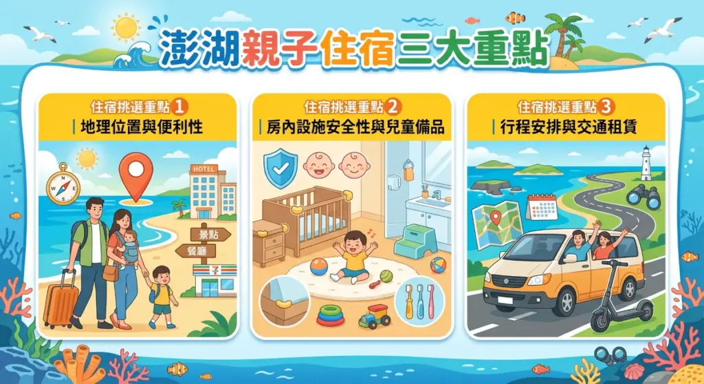 澎湖親子住宿挑選三大重點